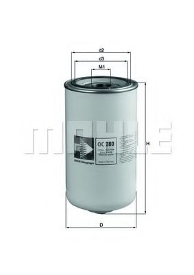 Масляный фильтр KNECHT/MAHLE OC 280