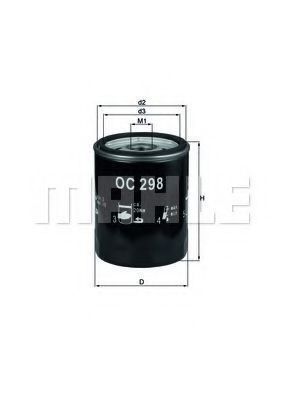 Масляный фильтр KNECHT/MAHLE OC 298