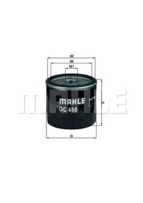Масляный фильтр KNECHT/MAHLE OC 458