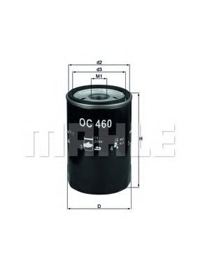 Масляный фильтр KNECHT/MAHLE OC 460