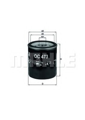 Масляный фильтр KNECHT/MAHLE OC 473