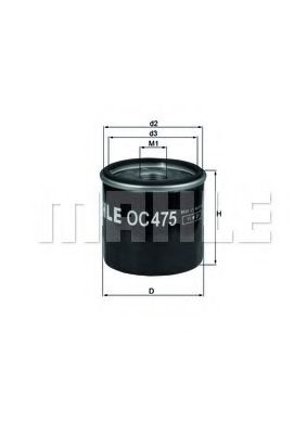Масляный фильтр KNECHT/MAHLE OC 475