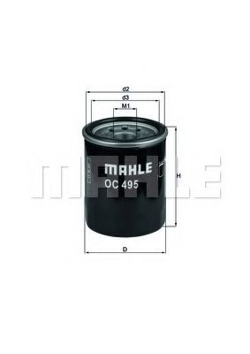 Масляный фильтр KNECHT/MAHLE OC 495