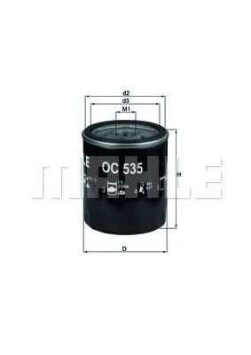 Масляный фильтр KNECHT/MAHLE OC 535