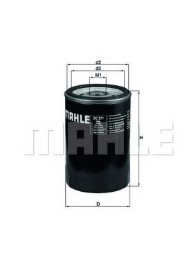 Масляный фильтр KNECHT/MAHLE OC 571