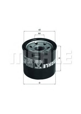 Масляный фильтр KNECHT/MAHLE OC 574