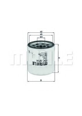 Масляный фильтр KNECHT/MAHLE OC 614