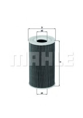 Масляный фильтр KNECHT/MAHLE OX 128/1D