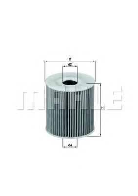 Масляный фильтр KNECHT/MAHLE OX 149D