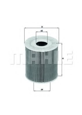 Масляный фильтр KNECHT/MAHLE OX 175D