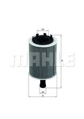 Масляный фильтр KNECHT/MAHLE OX 188D