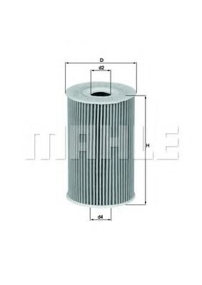Масляный фильтр KNECHT/MAHLE OX 351D