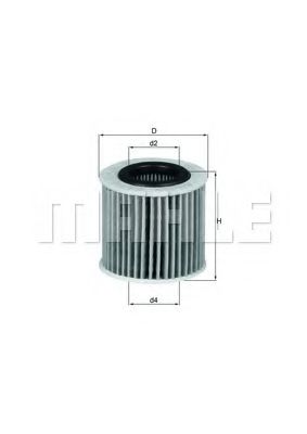 Масляный фильтр KNECHT/MAHLE OX 416D1