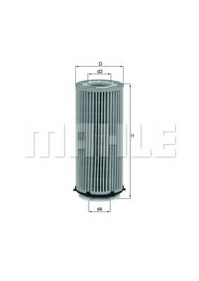 Масляный фильтр KNECHT/MAHLE OX 560D