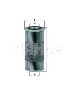 Масляный фильтр KNECHT/MAHLE OX 12D