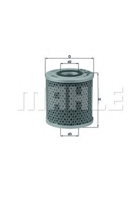 Масляный фильтр KNECHT/MAHLE OX 14D