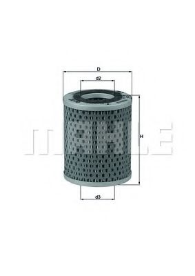 Масляный фильтр KNECHT/MAHLE OX 20D