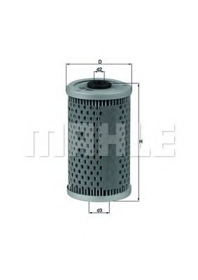 Масляный фильтр KNECHT/MAHLE OX 33D