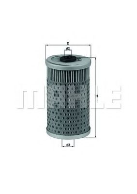 Масляный фильтр KNECHT/MAHLE OX 34D