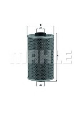 Масляный фильтр KNECHT/MAHLE OX 40