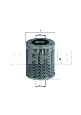 Масляный фильтр KNECHT/MAHLE OX 51
