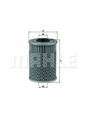 Масляный фильтр KNECHT/MAHLE OX 151D