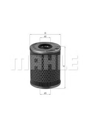 Масляный фильтр KNECHT/MAHLE OX 187D