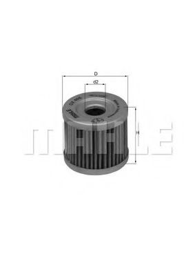 Масляный фильтр KNECHT/MAHLE OX 406
