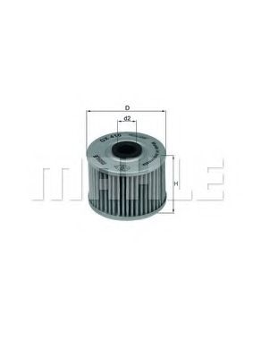 Масляный фильтр KNECHT/MAHLE OX 410