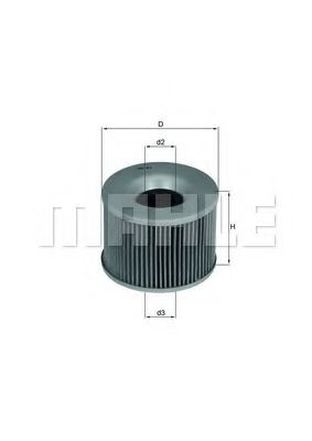 Масляный фильтр KNECHT/MAHLE OX 61D