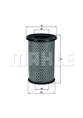 Воздушный фильтр KNECHT/MAHLE LX 2968