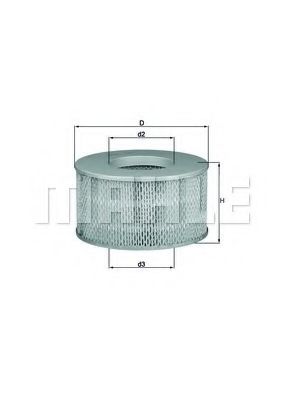 Воздушный фильтр KNECHT/MAHLE LX 1641