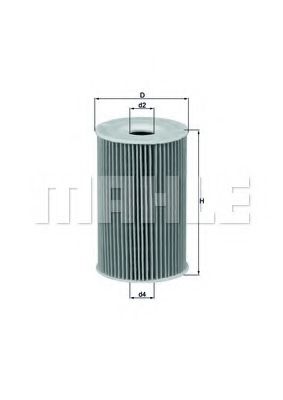 Масляный фильтр KNECHT/MAHLE OX 127/1D