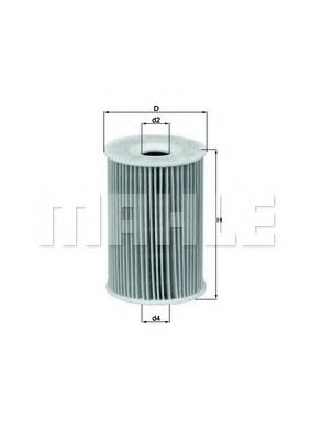 Масляный фильтр KNECHT/MAHLE OX 135/1D