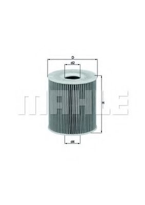 Масляный фильтр KNECHT/MAHLE OX 156D