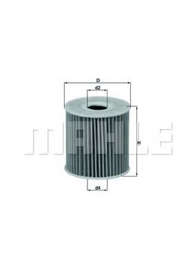 Масляный фильтр KNECHT/MAHLE OX 192D