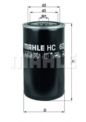Фильтр автоматической коробки передач KNECHT/MAHLE HC 62