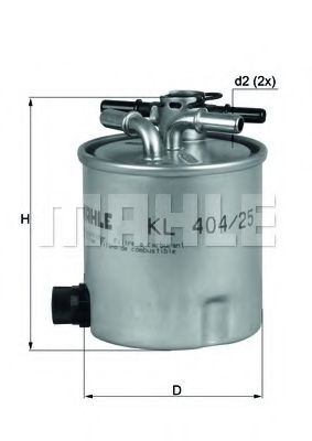 Топливный фильтр KNECHT/MAHLE KL 404/25