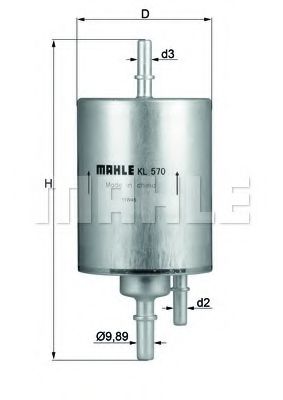 Топливный фильтр KNECHT/MAHLE KL 570