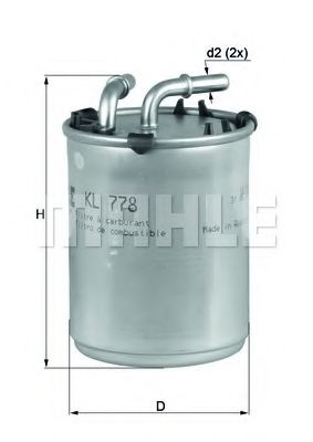 Топливный фильтр KNECHT/MAHLE KL 778