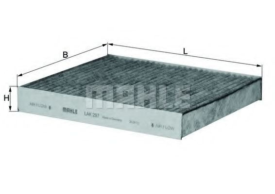 Фильтр салона KNECHT/MAHLE LAK 297