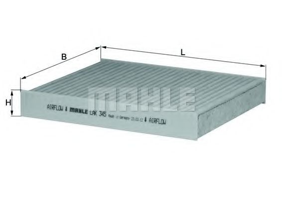 Фильтр салона KNECHT/MAHLE LAK 345