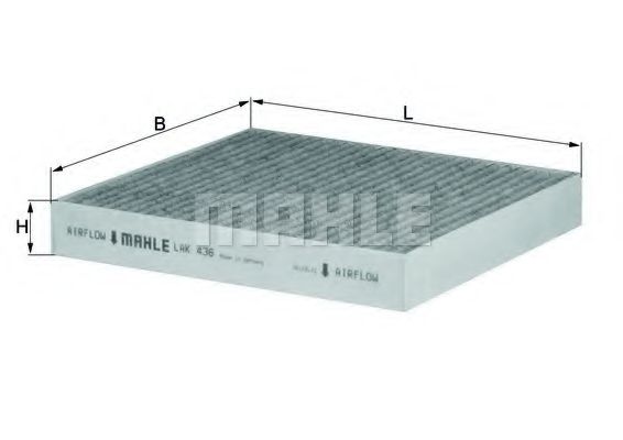Фильтр салона KNECHT/MAHLE LAK 436