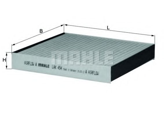 Фильтр салона KNECHT/MAHLE LAK 454