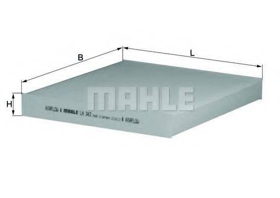 Фильтр салона KNECHT/MAHLE LA 343