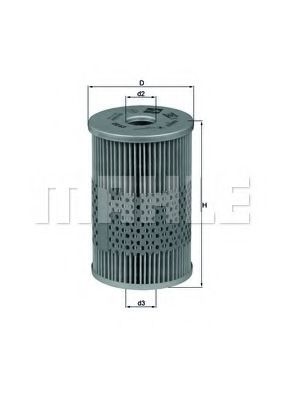 Масляный фильтр KNECHT/MAHLE OX 43D
