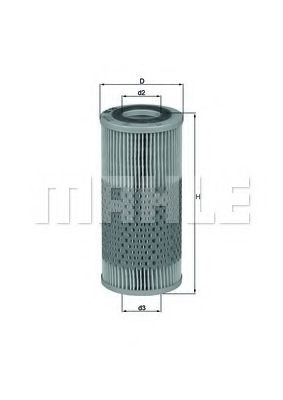 Масляный фильтр; Гидрофильтр, автоматическая коробка передач KNECHT/MAHLE OX 50D
