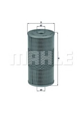 Масляный фильтр KNECHT/MAHLE OX 55D