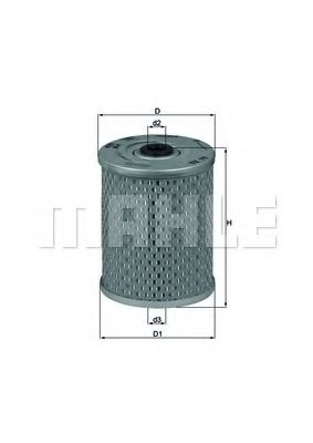 Масляный фильтр KNECHT/MAHLE OX 79D