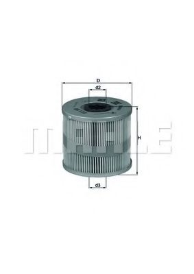 Масляный фильтр KNECHT/MAHLE OX 122D